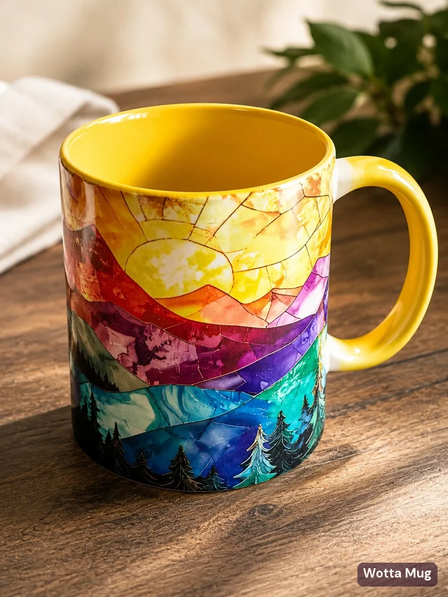 Custom mug — vivid full-colour sublimation print