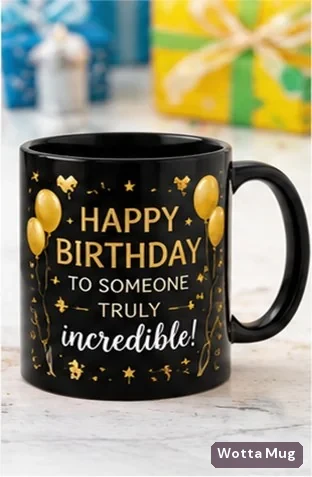 Incredible birthday mug — black