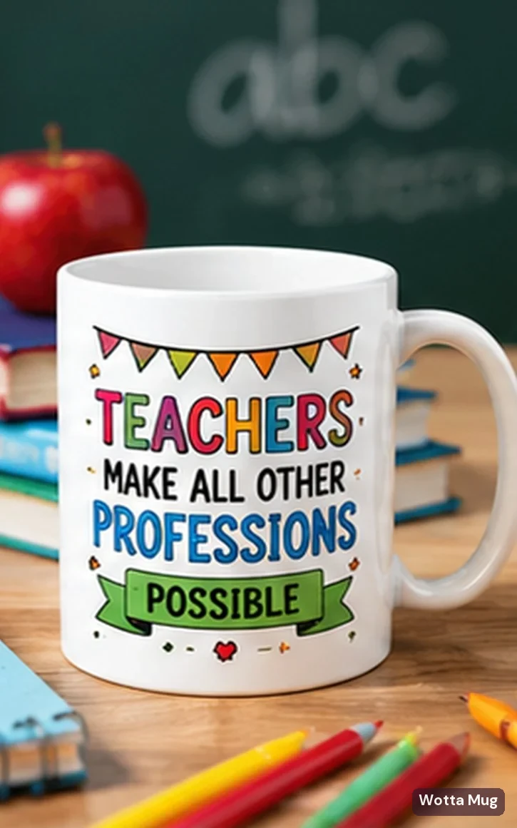 Teachers Make All Other Professions Possible school mug
